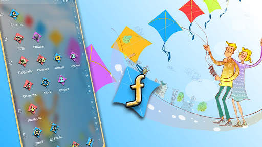 Couple Kite Launcher Theme screenshot 5