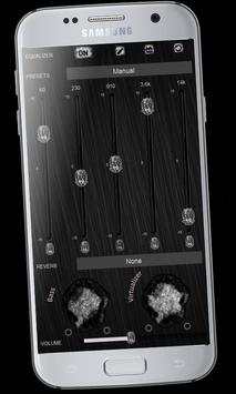 Black skull Music Player Theme screenshot 3