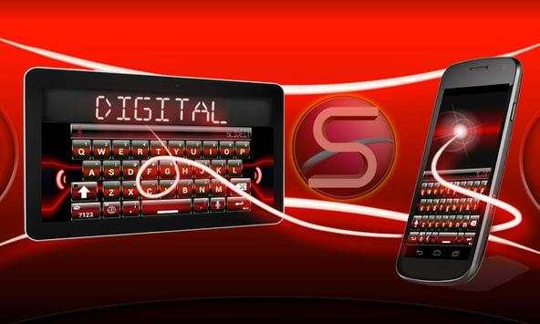 SlideIT Red Digital Skin screenshot 1