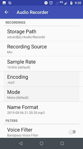 Audio Recorder Mp3 Dictaphone screenshot 4