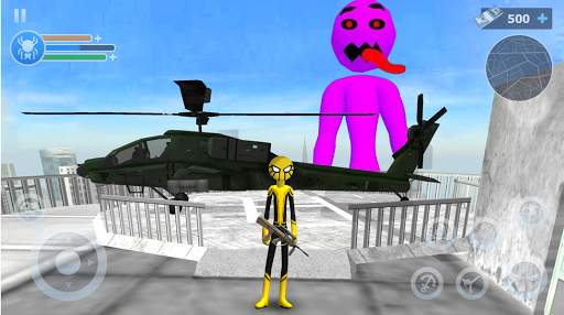 Spider Stickman Rope: Vegas Crime City Hero screenshot 2