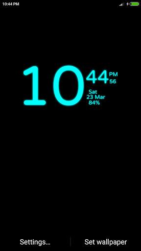 Digital Clock Wallpaper screenshot 2
