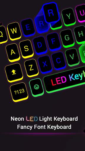 Neon LED Light Keyboard स्क्रीनशॉट 1