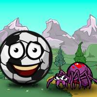 Runner red ball 1, bounce ball logo