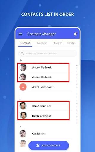 Merge duplicate contacts - Clean up duplicates screenshot 4