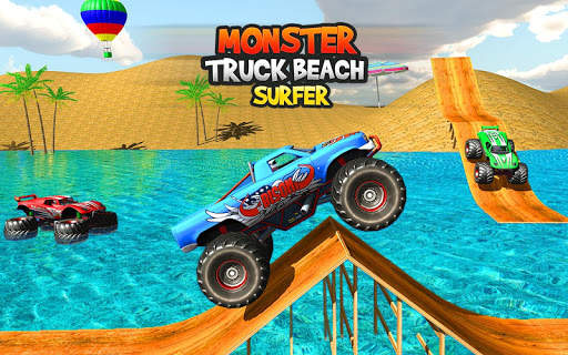 Monster Truck Water Surfing 3D screenshot 6