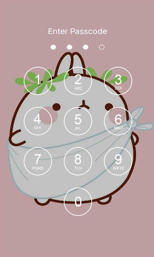 Kawaii Bunny Lock Screen screenshot 3