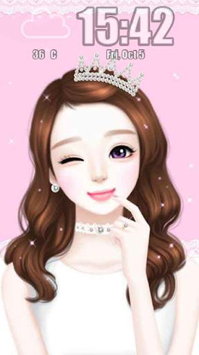 Cute Laurra Girl Princess Wallpaper screenshot 3