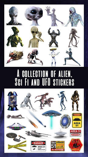 Area 51 Alien Stickers screenshot 1