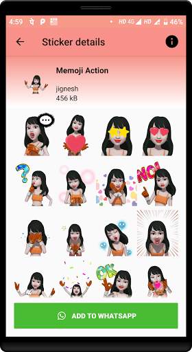 Best Beautifull girl Sticker For Whatsapp screenshot 5