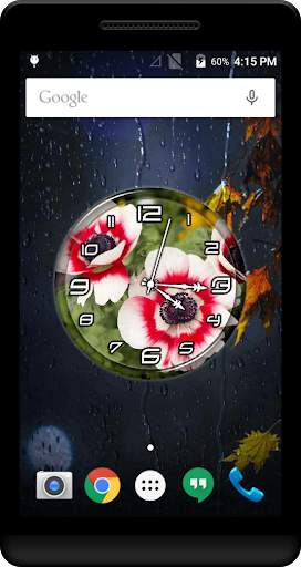 Flower Clock Live Wallpaper screenshot 4