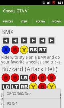 Cheats GTA 5 screenshot 2