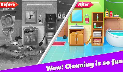 Dream Home Cleaning Game Wash screenshot 3