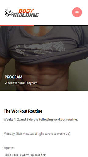 Bodybuilding Workout screenshot 2