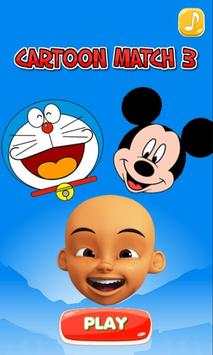 Cartoon Link Match 3 Games Mickey Upin Doraemon screenshot 1