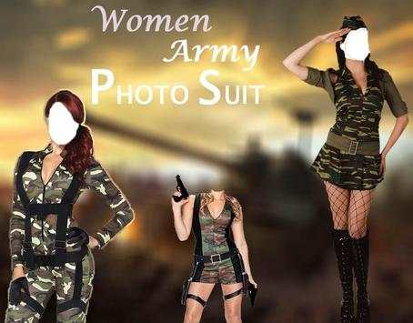 Woman Army Photo Suit screenshot 1