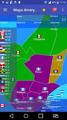 Map of North America Free screenshot 2