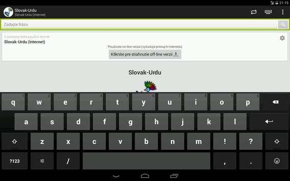 Slovak-Urdu Dictionary screenshot 7