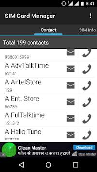 SIMCard Manager screenshot 1