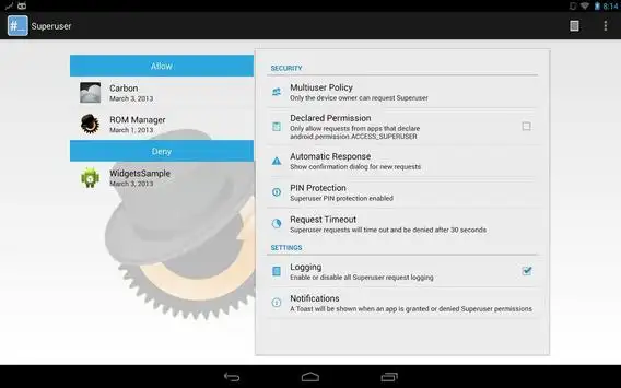 Superuser скриншот 1