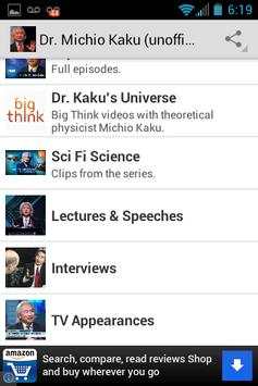 Dr. Michio Kaku Fan App screenshot 2