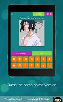 Guess the name anime version screenshot 11