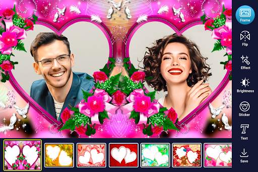 Love Heart Photo Frame 1 تصوير الشاشة