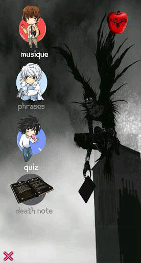 Death N Quiz, Músicas y frases, Note screenshot 1