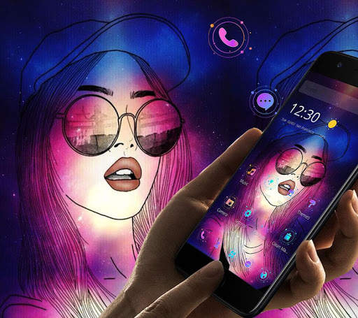 Cool Sexy Lips Girl Theme screenshot 4