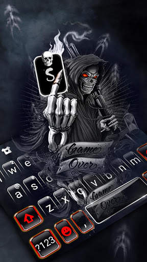 Skull Reaper Gun Keyboard Theme screenshot 3
