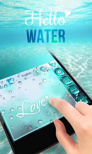 GO Keyboard Theme Water screenshot 6