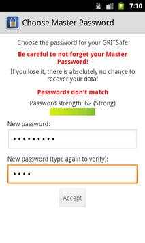 GRITSafeTrial Passwort Manager screenshot 2