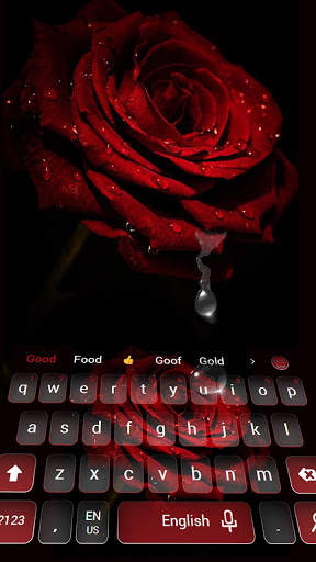 Black Rose keyboard theme screenshot 2