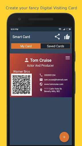 Smart Card - Digital Visiting Card with QR Code скриншот 1