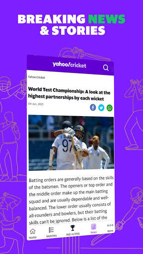 Yahoo Cricket App: Cricket Live Score, News & More screenshot 5