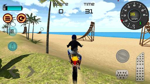 Motocross Beach Jumping 3D screenshot 3