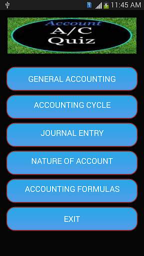 Accounting Quiz ( CR/Dr , Journal Entry, Formula) screenshot 1