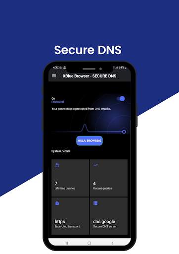 XBlue Browser - DNS Anti Blokir screenshot 2