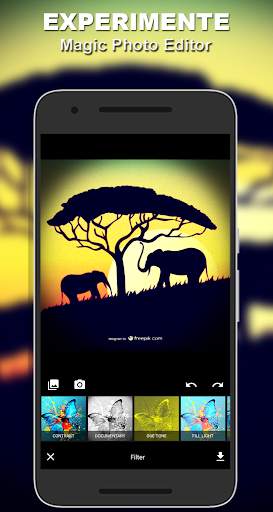 Magic Photo Editor: Add filtro, adesivo, texto... screenshot 1