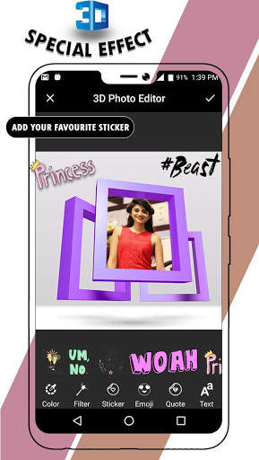 3D Effect Photo Editor 3 تصوير الشاشة