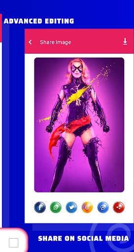Superhero Photo Suit Editor screenshot 5