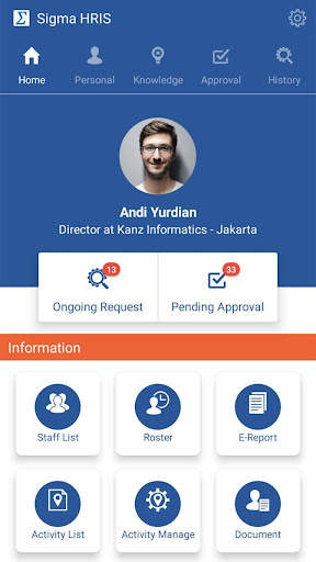 Sigma HRIS screenshot 2