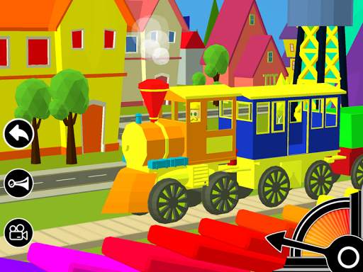 3D Fun Learning Toy Train Game For Kids & Toddlers screenshot 1