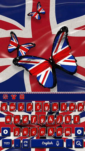 British Flag Keyboard Theme screenshot 1