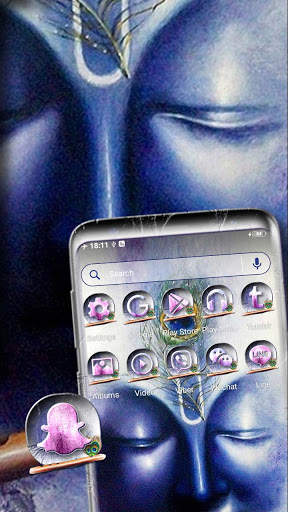 Lord Krishna Launcher Theme screenshot 4