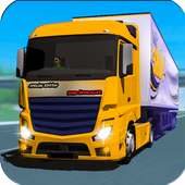 Crazy cargo truck drive: Monster driving simulator logo