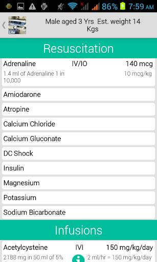 PICU Calculator Lite screenshot 4