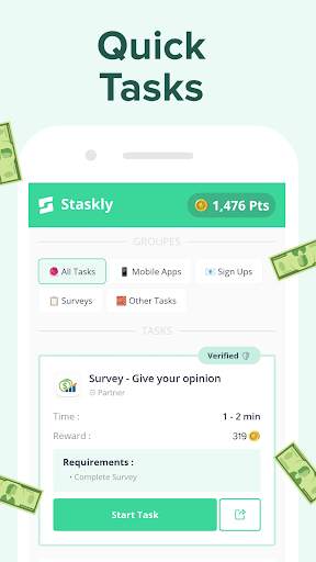 Staskly: Earn Money for Tasks स्क्रीनशॉट 2