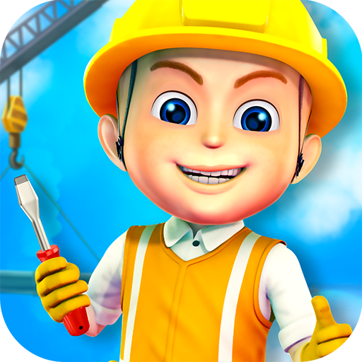 Bouwen steden Kinderen spelen icon