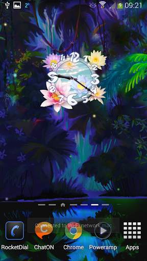Sacred Flower Clock Widget 4 تصوير الشاشة